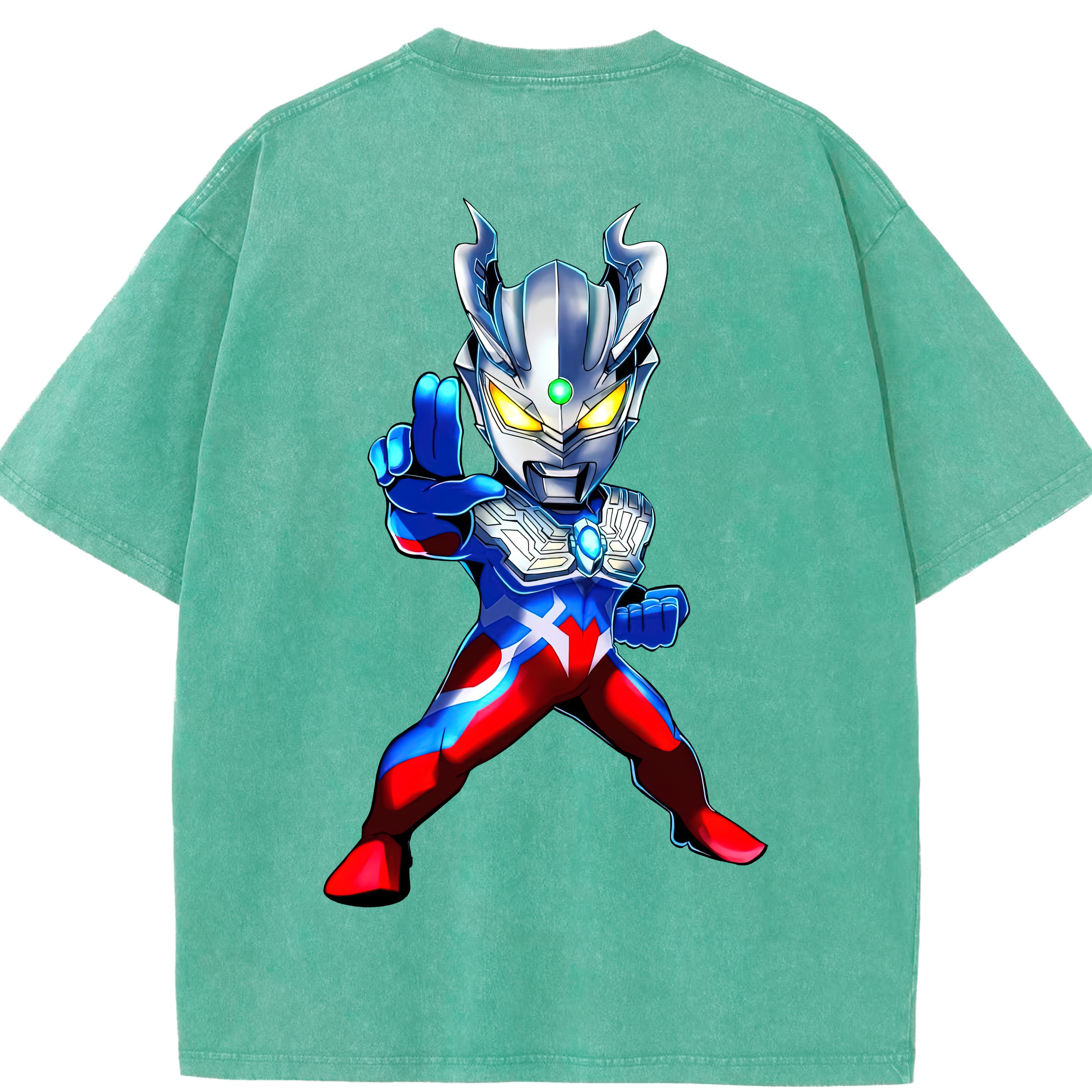 （画像用） ウルトラマン Ultraman 綿100% ヴィンテージ風 半袖Tシャツ（背面プリント）